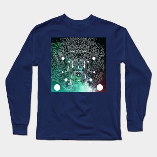 ancient mictlan alien throne ecopop Long Sleeve T-Shirt